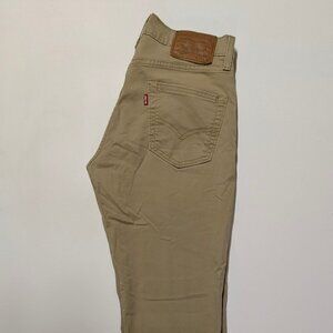 Levi’s Premium 511 Jeans Men’s Khaki Stretch Slim Fit - Size 29x30
